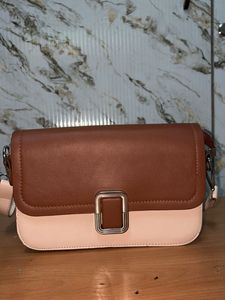 Two-Tone Shoulder Bag