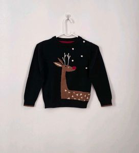 Cute Reindeer Lightweight Sweater for Girl kids🥰