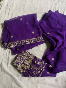 Royal Purple heavy Embroidered Lehenga Choli Set💜