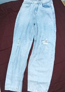 Light Wash Distressed Jeans