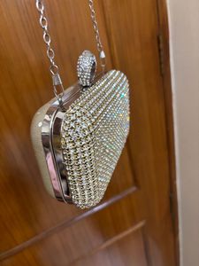 Rhinestone Studded Clutch