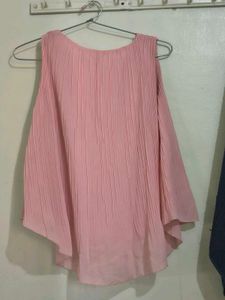Pleated Pink Top