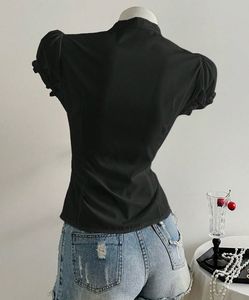 Vintage Y2K puff sleeve shirt