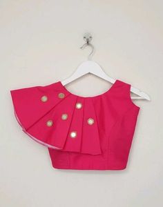 Pink Mirror Work Blouse