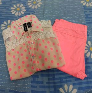Bright Pink Slim Jeans