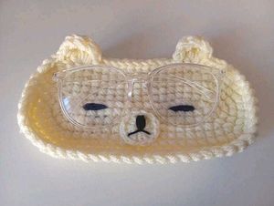 Crocheted specs holder