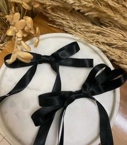 Black Bow Clips