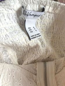 Chic White Broderie Anglaise Corset Top