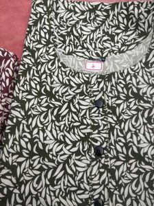 Rayon  Ghera  Print  Kurti