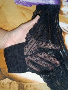 Women Black Net Panty