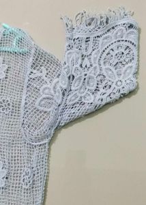 Sheer Lace Crochet Top