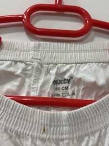 White Cotton Leggings Shorts
