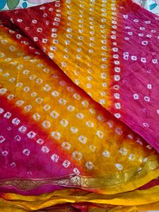 Vibrant Bandhani Saree