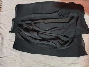 Black Chiffon Skirt