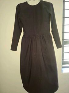 Dark brown Embroidered Midi Dress🤎