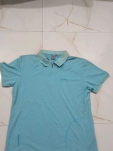 Women's Blue Polo T-Shirt