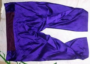 Vibrant Purple Silk Palazzo Pants