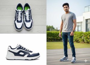 Stylish Two-Tone Sneakers