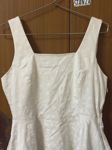 White Fit &amp; Flare Mini Dress