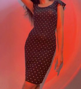 Chic Polka Dot Bodycon Dress