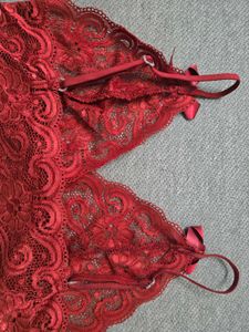 Red Lace Lingerie Set