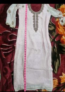 Peach Embroidered Salwar Suit