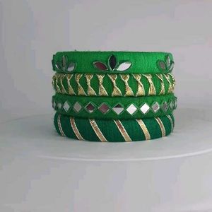 Teal Bangles Set of 4🩵