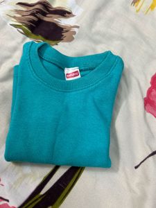 Teal Cotton T-Shirt