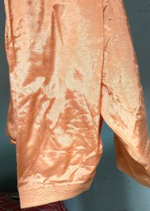 Peach Embroidered Kurta