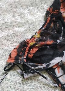 Tie-Dye Print Casual Dress