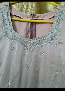 Silky Georgette Aline Festive Kurta