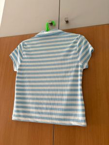 Ribbed Collared Top