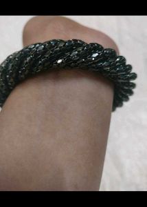 Sparkling Black Beaded Bracelet