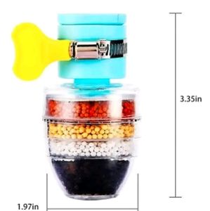 💥filter Multilayer | Activated Carbon Faucet Water Filters Universal Interface Home Kitchen Faucet Tap Water Clean Purifier Filter Cartridge Five Layer Water Filter-Pack of 1*