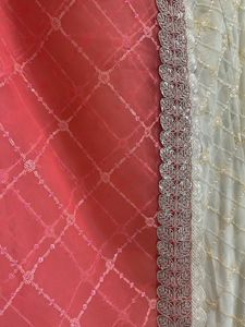 Embroidered Ethnic Lehenga With Dupatta