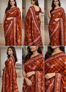 Elegant Floral Print Saree
