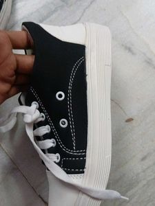 Classic Black and White Sneakers
