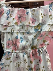 Off Shoulder Floral Dress!