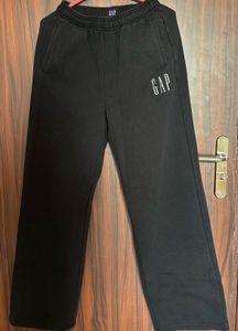 GAP Embroidered Logo Wide-Leg Pants