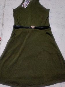 Olive Green Top - New with Tags