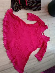 Combo Umbrella Flare Kurti With Afgani Salwar
