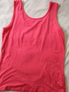 Pink Graphic Print Tank Top