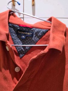 Men's Orange Polo Shirt