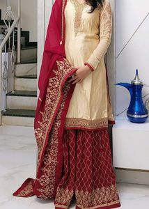 Heavy Embroidered Sharara Set