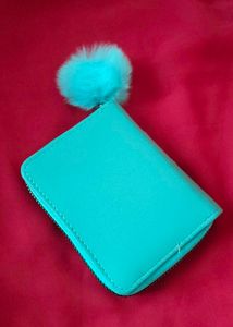 Brand new Cute 🩵 Wallet with Pom