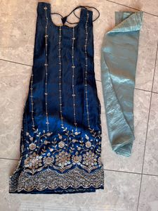 Embroidered Blue Kurta