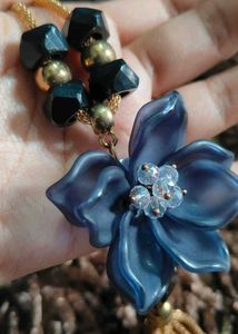 Boho Flower Tassel Pendant Necklace