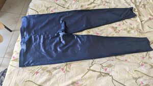 Shiny Blue High-Waisted Leggings