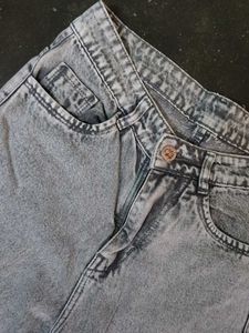 Grey Wash Denim Jeans