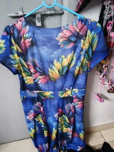 Vibrant Floral Print Dress